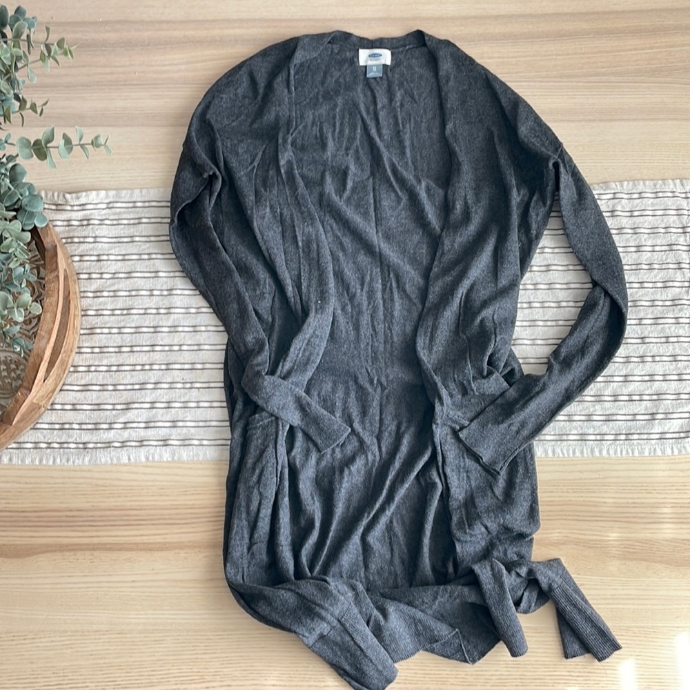 Dark Gray Old Navy Duster Cardigan